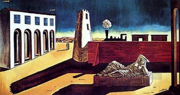 Giorgio de Chirico Painting - piazza d italia Giorgio de Chirico Metaphysical surrealism